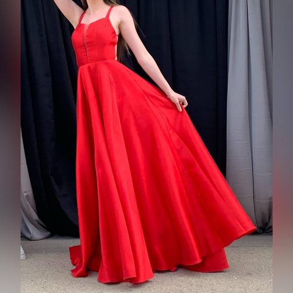 Red Prom Dress (Only Worn Once) - Picture 2 of 2